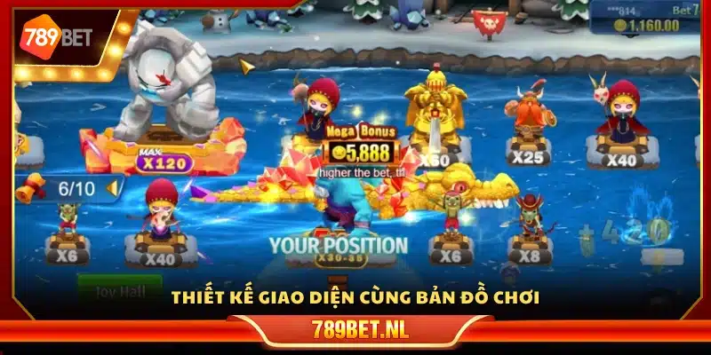 Thiết kế giao diện cùng bản đồ chơi