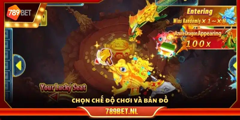 Lựa chọn mode game và bản đồ
